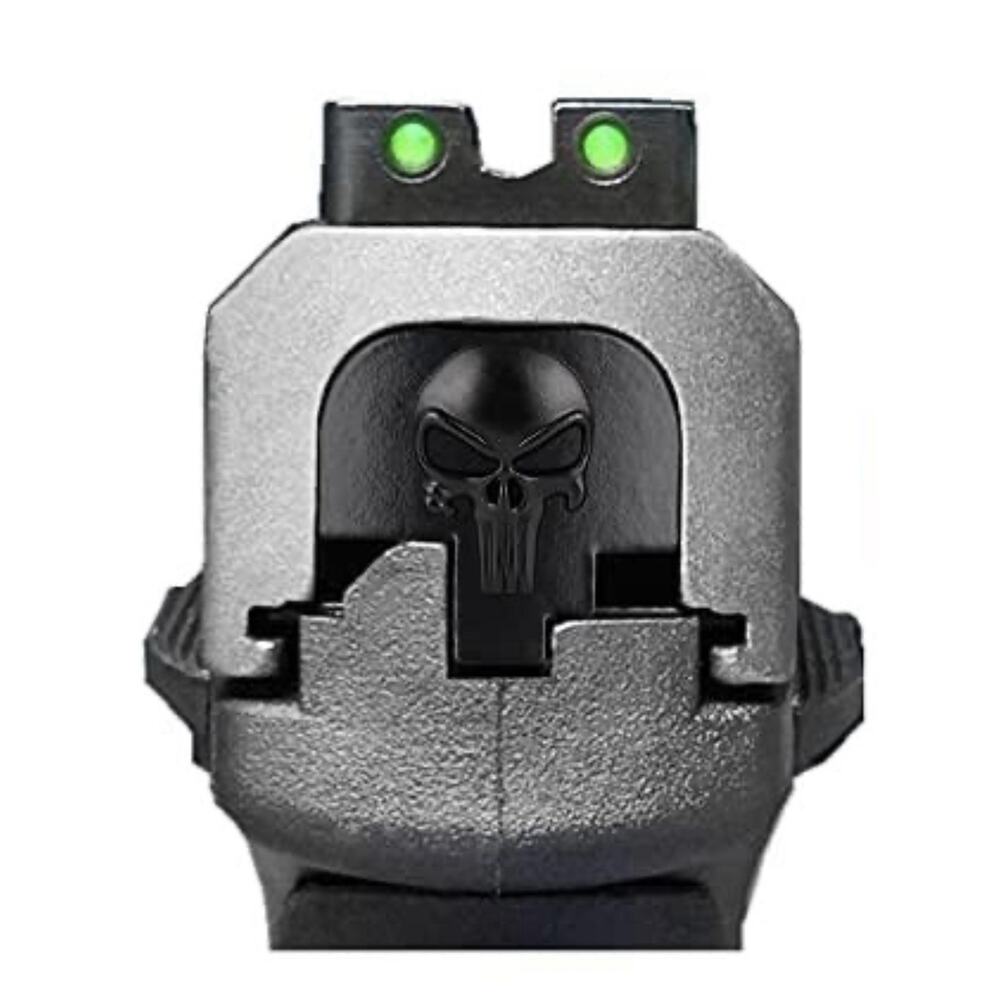 Black Skull Rear Slide Cover Plate Smith & Wesson M&P Rear Slide Cover Plate - Picture 2 of 4